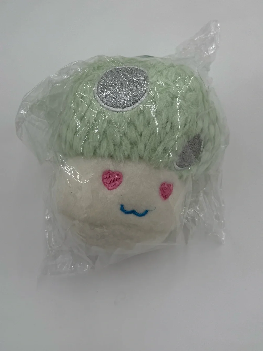 3 Plush Mushroom Accent Stuffies - Pink, Green, Orange